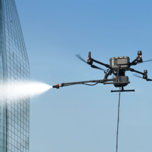 foxtechrobot advanced cleaning drone painter drone for windows, solar panels and building facades